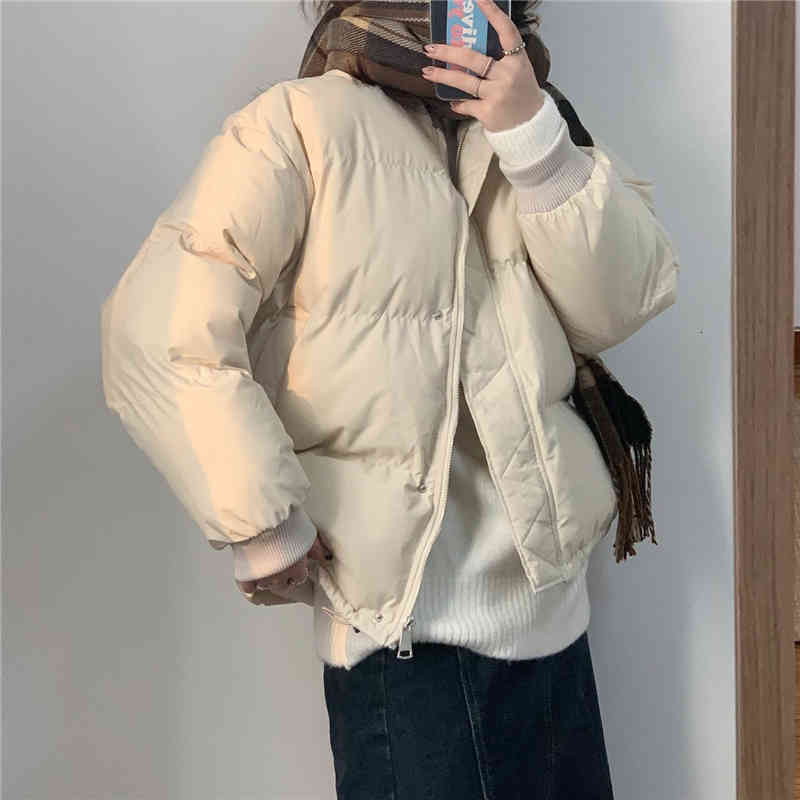 downs Bread Clothe Winter Solid Women Coat Office Lady O-Neck Thick Warm Loose Casual Jacket Female Outwear Elegant Tops, Black
downs Bread Clothe Winter Solid Women Coat Office Lady O-Neck Thick Warm Loose Casual Jacket Female Outwear Elegant Tops, Black