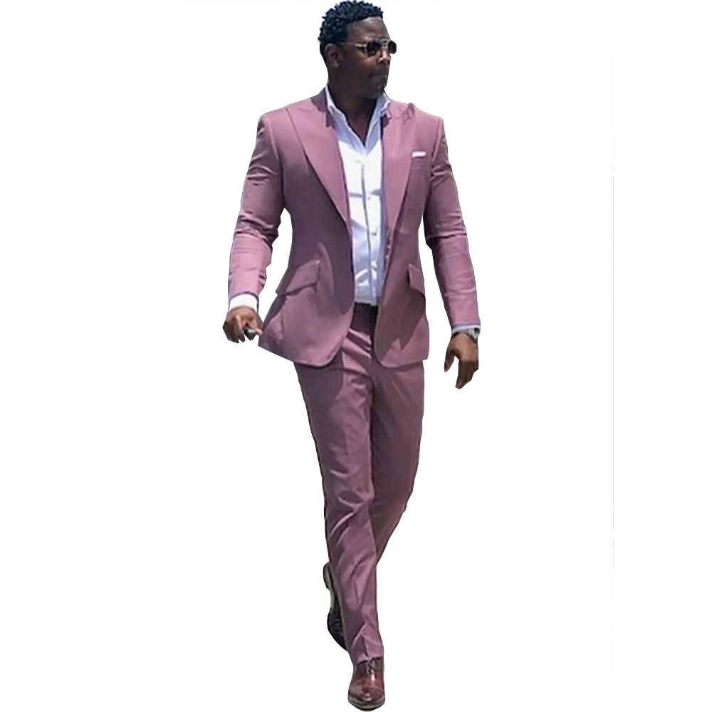 Two-Pieces Men Suits Business Casual tuxedos Slim Fit Groom Party Coat Tailored Performance Work Wear Wedding Suit