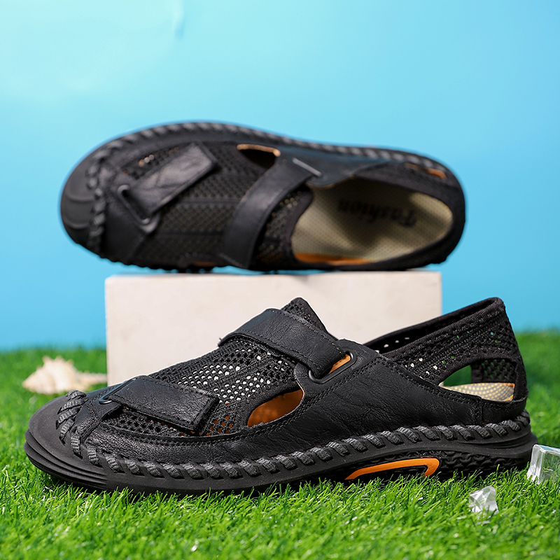 Summer Men Casual Shoes Mesh Men Handmade Breathable Slippers Outdoor Leisure Sandals Designer Mens Beach Shoes Zapatos Hombre, Brown
Summer Men Casual Shoes Mesh Men Handmade Breathable Slippers Outdoor Leisure Sandals Designer Mens Beach Shoes Zapatos Hombre, Brown
