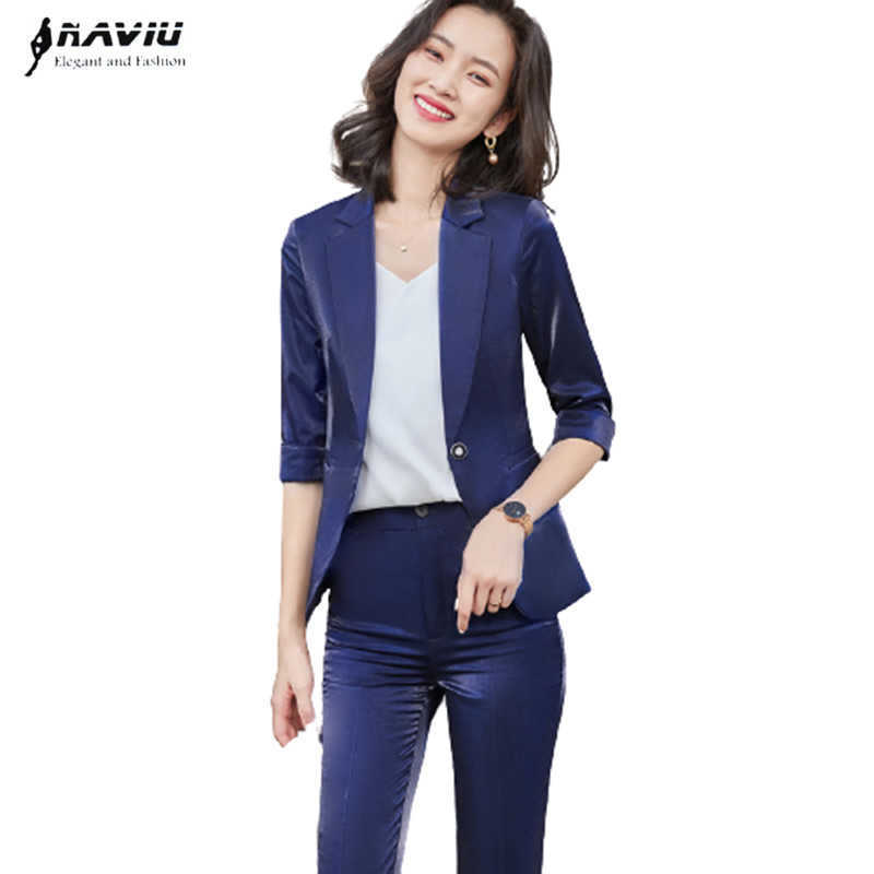 Fashion Suit Spring Summer High End Temperament Business Acetate Satin Blazer And Pants Office Ladies Work Two-Piece 210604, Gray coat and pants
Fashion Suit Spring Summer High End Temperament Business Acetate Satin Blazer And Pants Office Ladies Work Two-Piece 210604, Gray coat and pants