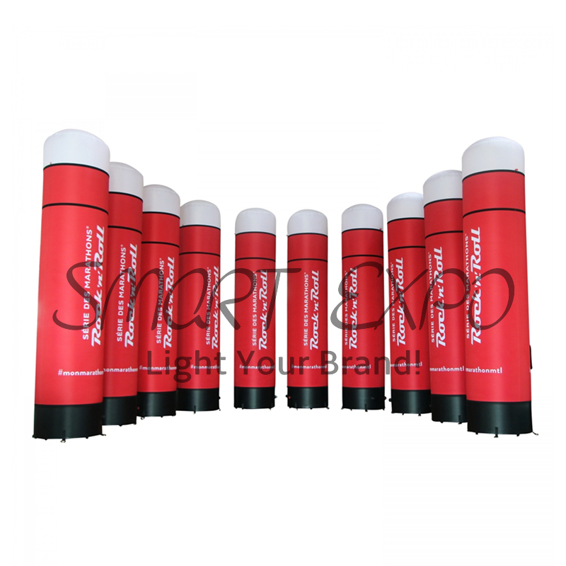 Advertising Inflatable Post 45x220cm Air Sealed Type with Custom Artwork Printing and Electric Pump