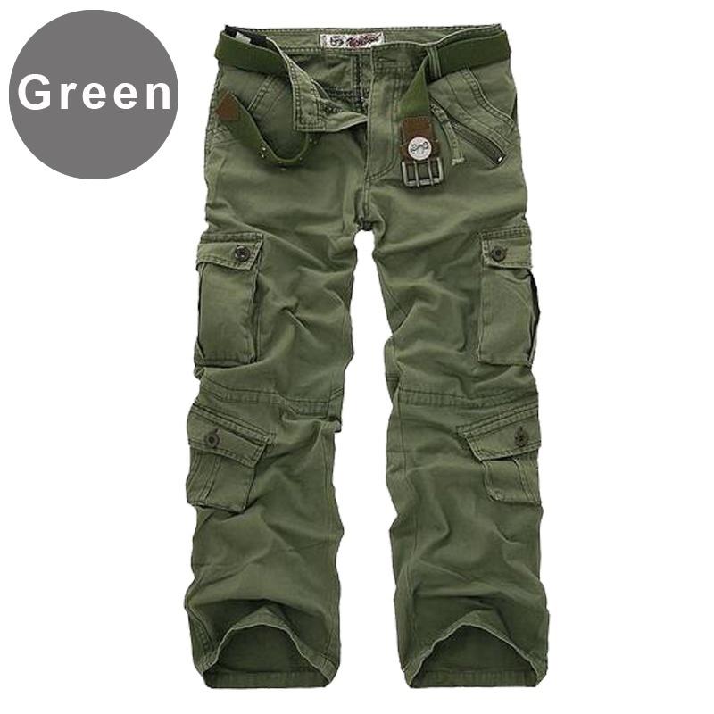 Multi-pocket Mens Camouflage Cargo Pants Elastic Military Trousers Male Outdoor Jogger Tactical Combat Anti-Pilling Bottom Men's