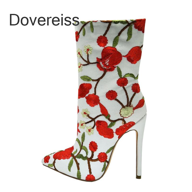 Boots Dovereiss Fashion Women's Shoes Winter Sexy Clear Heels Retro Flower Embroidery Zipper Mature Ankle 45 46 47, Black
Boots Dovereiss Fashion Women's Shoes Winter Sexy Clear Heels Retro Flower Embroidery Zipper Mature Ankle 45 46 47, Black
