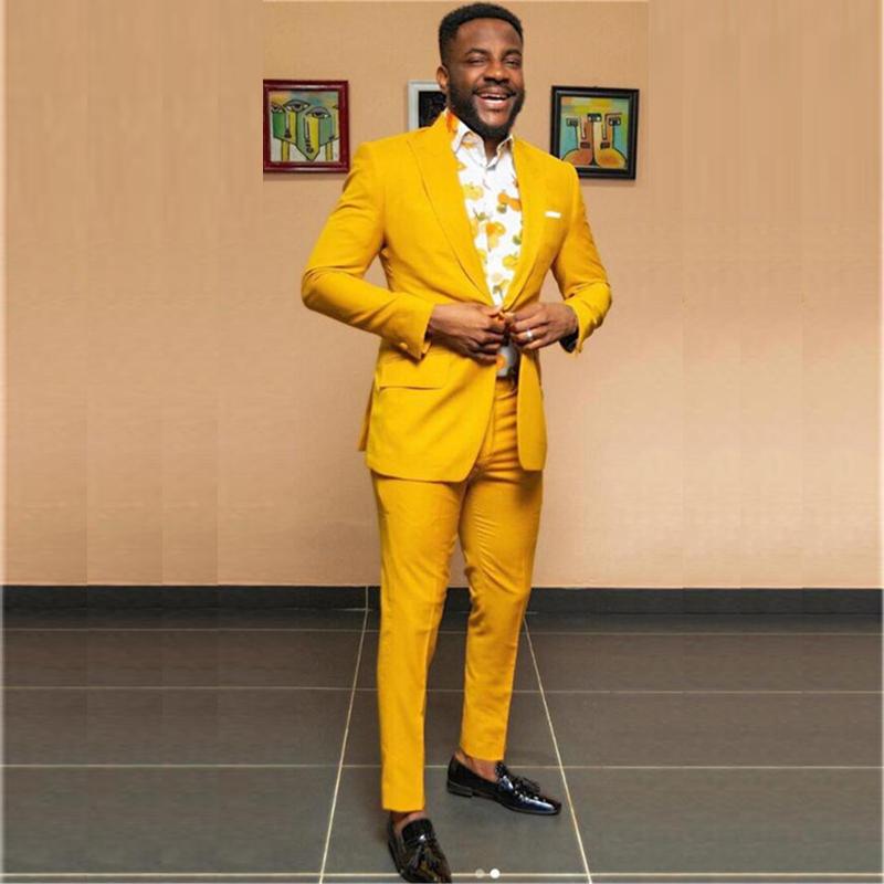 Fashion Yellow Men Suit Slim Fit 2 Pieces (Jacket+Pants) Wedding Groom Tuxedos Costume Homme Terno Masculino Prom Blazer Men's Suits & Blaze, Beige
Fashion Yellow Men Suit Slim Fit 2 Pieces (Jacket+Pants) Wedding Groom Tuxedos Costume Homme Terno Masculino Prom Blazer Men's Suits & Blaze, Beige