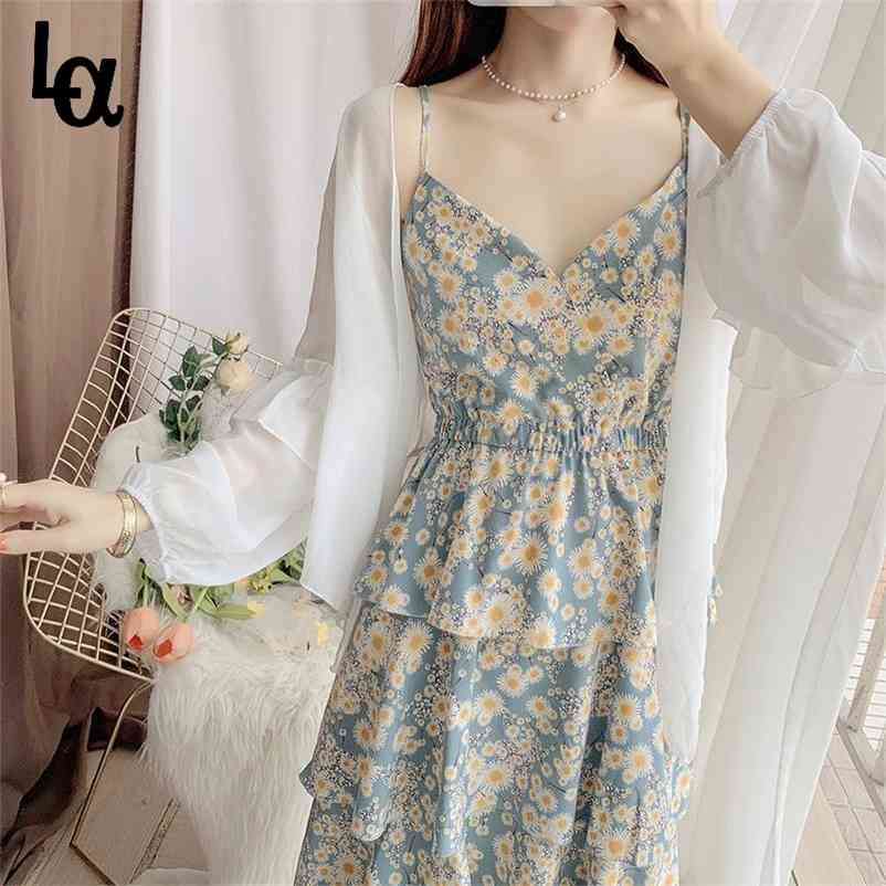 Long Sleeve Chiffon Spaghetti-Strap Floral Print Dress Female Summer Two-Piece Outfit Woman es Vestido Casual 210519, Green
Long Sleeve Chiffon Spaghetti-Strap Floral Print Dress Female Summer Two-Piece Outfit Woman es Vestido Casual 210519, Green