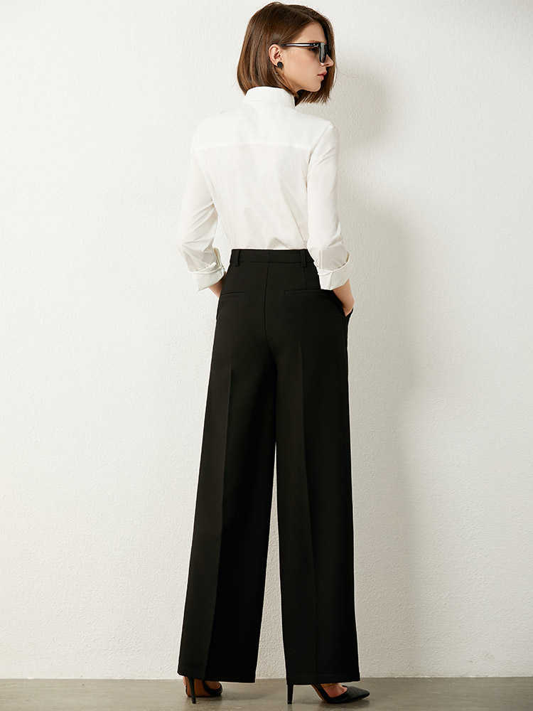 Minimalism Autumn Women's Pants Causal Solid OLstyle Women Suit High Waist Loose Female 12030311 210527
