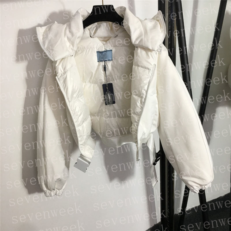 Designers Brands Women Hooded Down Coats Long Sleeve Winter Jackets Triangle Badge Ladies Fashion Outerwear, White
Designers Brands Women Hooded Down Coats Long Sleeve Winter Jackets Triangle Badge Ladies Fashion Outerwear, White