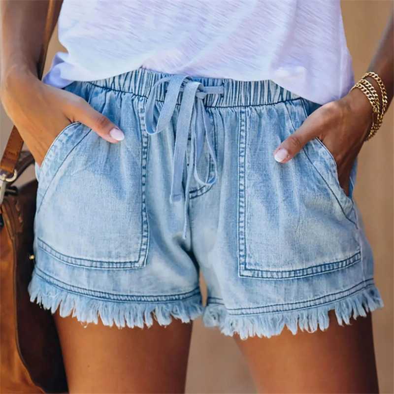 Women' Shorts Womens Pocket Jeans Denim Pants Female Tassel Bandage Bottom Casual Summer Homewear Ladies Short, Beige
Women' Shorts Womens Pocket Jeans Denim Pants Female Tassel Bandage Bottom Casual Summer Homewear Ladies Short, Beige