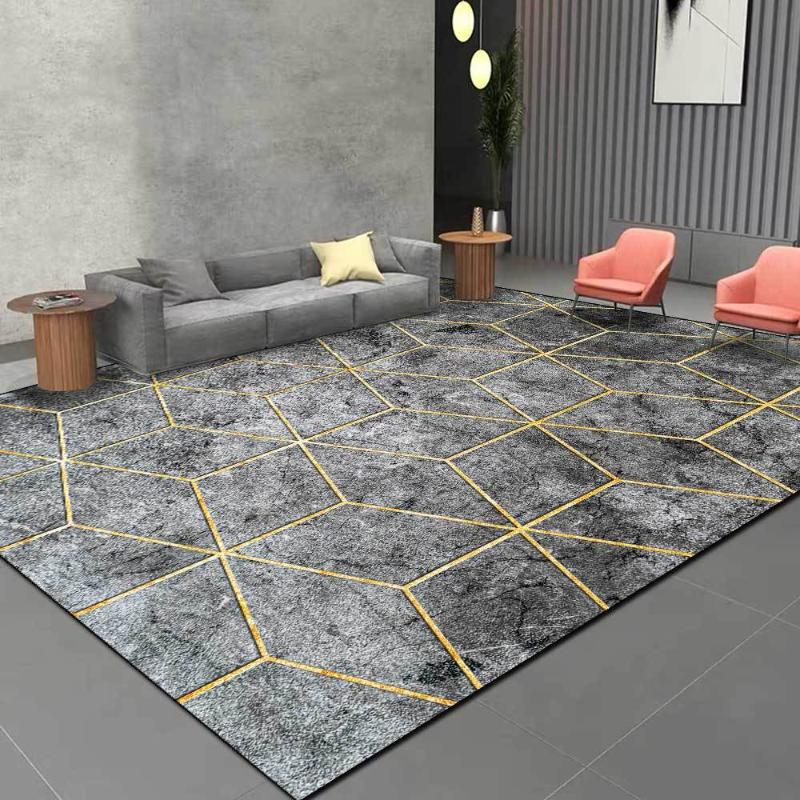 Carpets 2021 Latest Fashion Modern Light Luxury Black Gray Marble Metal Line Living Room Bedroom Bedside Carpet Floor Mat Customization, 01
Carpets 2021 Latest Fashion Modern Light Luxury Black Gray Marble Metal Line Living Room Bedroom Bedside Carpet Floor Mat Customization, 01