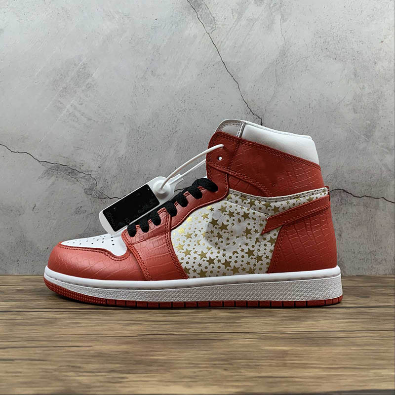 2021 High OG 1 1s Red Gypsophila Men Woman Basketball Shoes White Gym Red-Gold Sports Sneakers With Box, #2
2021 High OG 1 1s Red Gypsophila Men Woman Basketball Shoes White Gym Red-Gold Sports Sneakers With Box, #2