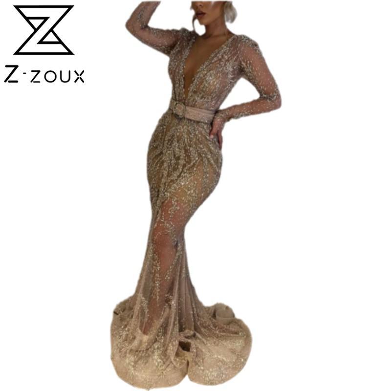 Women Dress V-neck Long Sleeve Sequins Prom Dresses Plus Size Vintage Perspective Fashion 210524, Golden
Women Dress V-neck Long Sleeve Sequins Prom Dresses Plus Size Vintage Perspective Fashion 210524, Golden