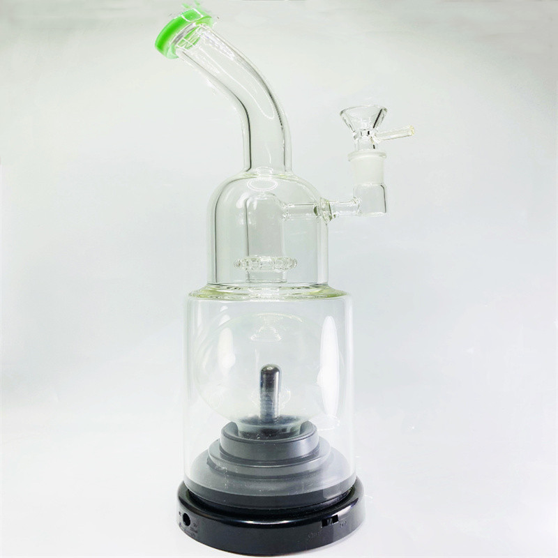 Hot New plasma glass hookah 13.5 inches high 14mm connector size (GB-488)