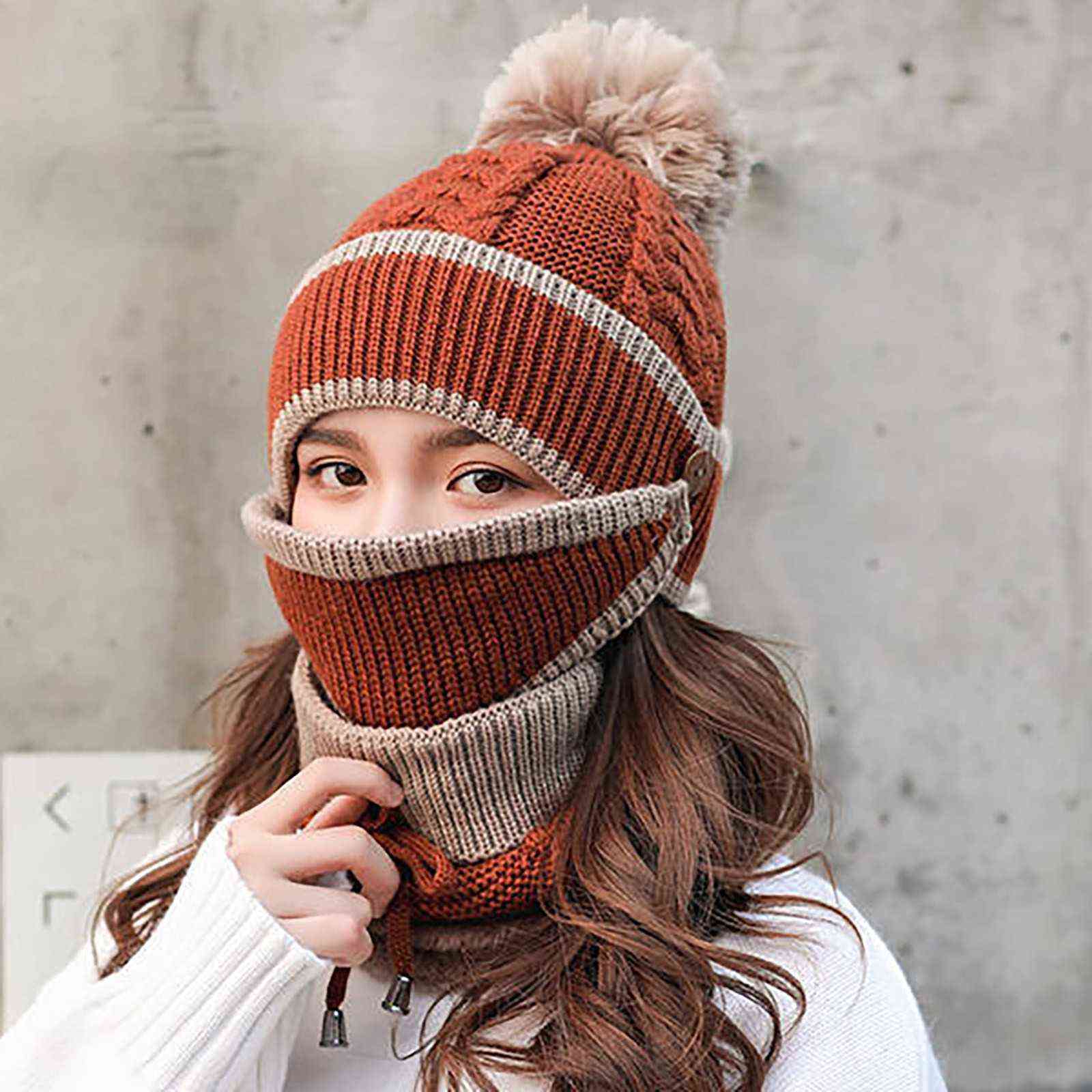 3pcs Winter Beanie Hats Scarf Set Warm Knit Skull Cap Neck Warmer with Thick Fleece Lined and for Men Women
3pcs Winter Beanie Hats Scarf Set Warm Knit Skull Cap Neck Warmer with Thick Fleece Lined and for Men Women