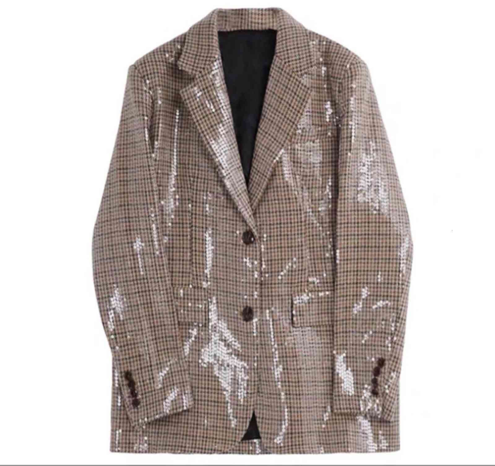 Women' Suits & Blazers Gvuw blazer feminino outono xadrez lantejoulas terno casaco lapple colarinho solto botões de roupa britânica para roupas nova chegada OIWW, 1# shoe box
Women' Suits & Blazers Gvuw blazer feminino outono xadrez lantejoulas terno casaco lapple colarinho solto botões de roupa britânica para roupas nova chegada OIWW, 1# shoe box