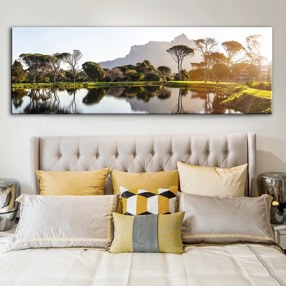 Beautiful Sunset Landscape Canvas Paintings Posters And Prints Wall Art Canvas Pictures for Bed Room Cuadros Home Decoration