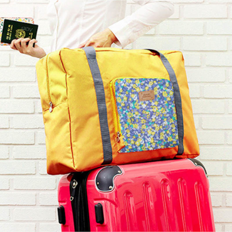 1pcs Waterproof High-capacity Women Supplies Travel Package Foldable Home Storage Luggage Bag Single-shoulder