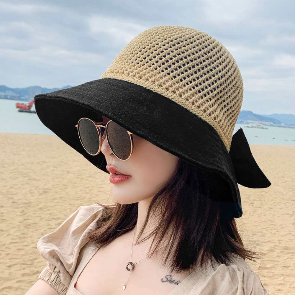 Sun Hat Female Summer Foldable Small Edge Net Fisherman's Hollow Sand Woven Straw, Blue;gray
Sun Hat Female Summer Foldable Small Edge Net Fisherman's Hollow Sand Woven Straw, Blue;gray
