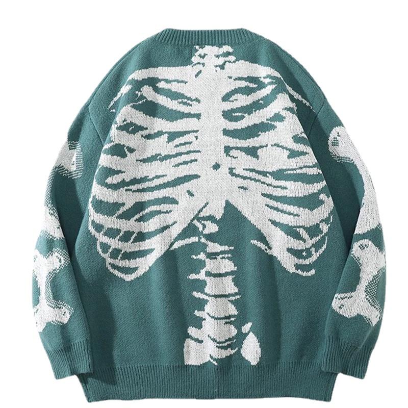 Men's Sweaters Autumn Winter Hip Hop Bone Skeleton Sweater Men Women Vintage Skull Knitted Streetwear Harajuku Cotton Pullover Unisex, White;black
Men's Sweaters Autumn Winter Hip Hop Bone Skeleton Sweater Men Women Vintage Skull Knitted Streetwear Harajuku Cotton Pullover Unisex, White;black