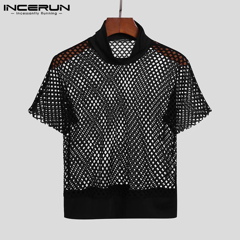 Men' T-Shirts 2021 Men Mesh T Shirt Transparent Turtleneck Sexy Short Sleeve Casual Tee Tops Breathable Streetwear Party Nightclub Camiseta, Black
Men' T-Shirts 2021 Men Mesh T Shirt Transparent Turtleneck Sexy Short Sleeve Casual Tee Tops Breathable Streetwear Party Nightclub Camiseta, Black