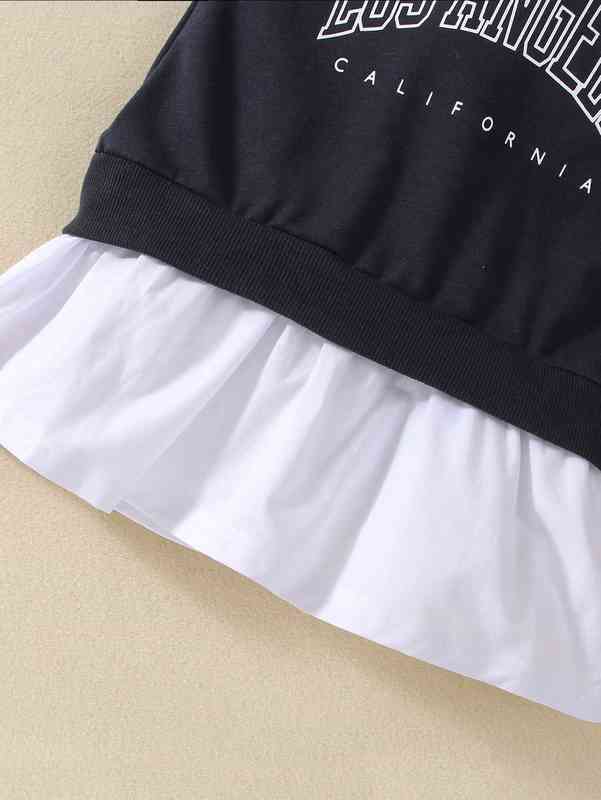 Baby Letter Graphic Sweatshirt Dress SHE