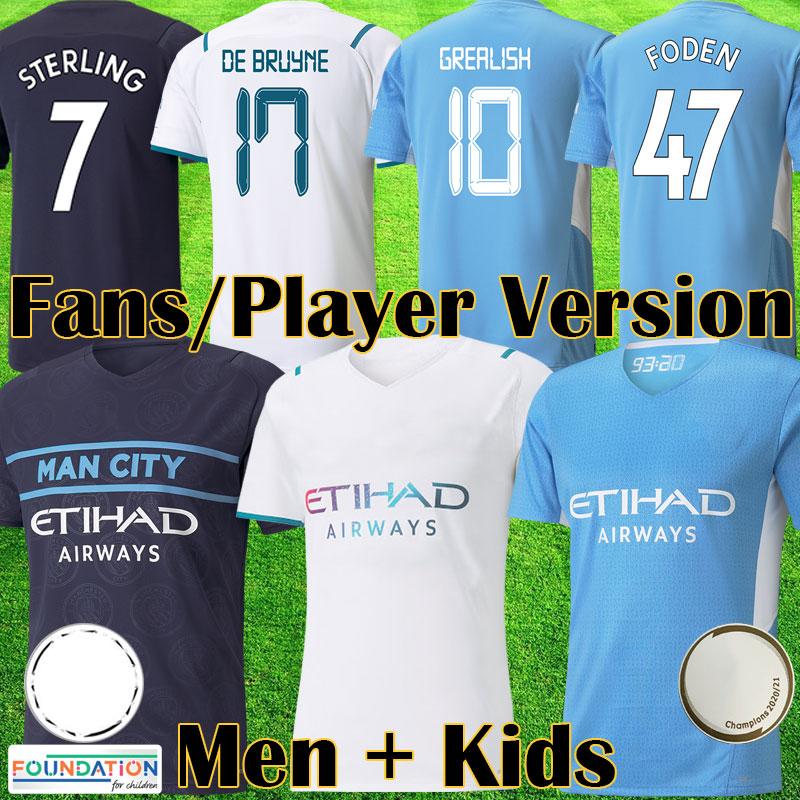 GREALISH soccer jerseys STERLING DE BRUYNE FODEN 21 22 away White fans jersey Player Version football shirt FERRAN man kids kit equipment 999, Black;yellow
GREALISH soccer jerseys STERLING DE BRUYNE FODEN 21 22 away White fans jersey Player Version football shirt FERRAN man kids kit equipment 999, Black;yellow
