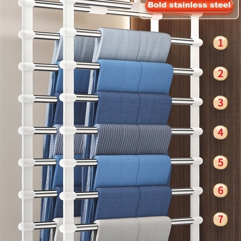 Joybos Clothing Racks Pants Trouser Hangers Multifunction Closet Organizer Stainless Steel Clothes Hanger Home Accessories 220217
Joybos Clothing Racks Pants Trouser Hangers Multifunction Closet Organizer Stainless Steel Clothes Hanger Home Accessories 220217