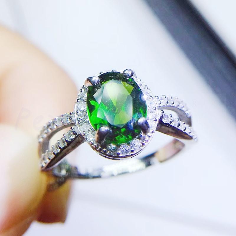 Cluster Rings Per Jewelry Natural Real Diopside Oval Ring 5*7mm 0.95ct Gemstone 925 Sterling Silver Fine Q2042218, Golden;silver
Cluster Rings Per Jewelry Natural Real Diopside Oval Ring 5*7mm 0.95ct Gemstone 925 Sterling Silver Fine Q2042218, Golden;silver