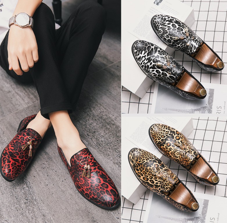 Classic Luxury Men Leather designer Shoes Fashion Fringed Leopard Loafers Slip-on Party Casual Shoe Large Size 38-48, Red
Classic Luxury Men Leather designer Shoes Fashion Fringed Leopard Loafers Slip-on Party Casual Shoe Large Size 38-48, Red