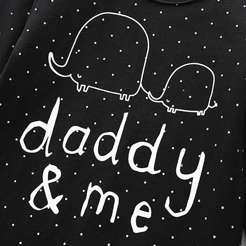 Spring and Autumn Baby MUMMY & DADDY Print Jumpsuit for Unisex casual Letter 210528