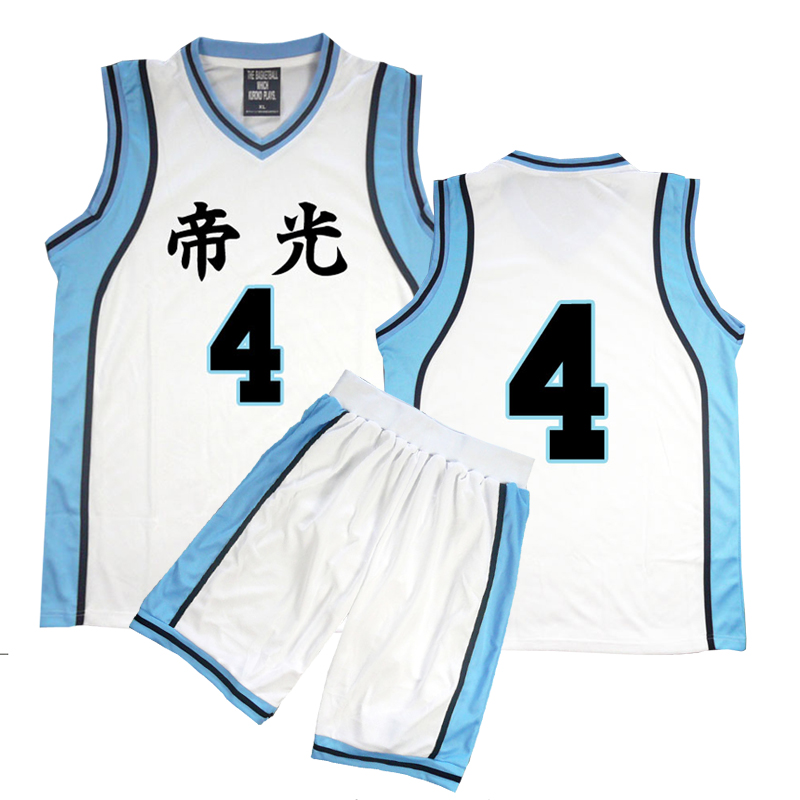 Anime Kuroko no Basuke Basket costume Cosplay Teiko School Uniforms Men Jersey Sportswear T-shirt/ Shorts and No. 4 5 6 7 8 15, Tops 15
Anime Kuroko no Basuke Basket costume Cosplay Teiko School Uniforms Men Jersey Sportswear T-shirt/ Shorts and No. 4 5 6 7 8 15, Tops 15