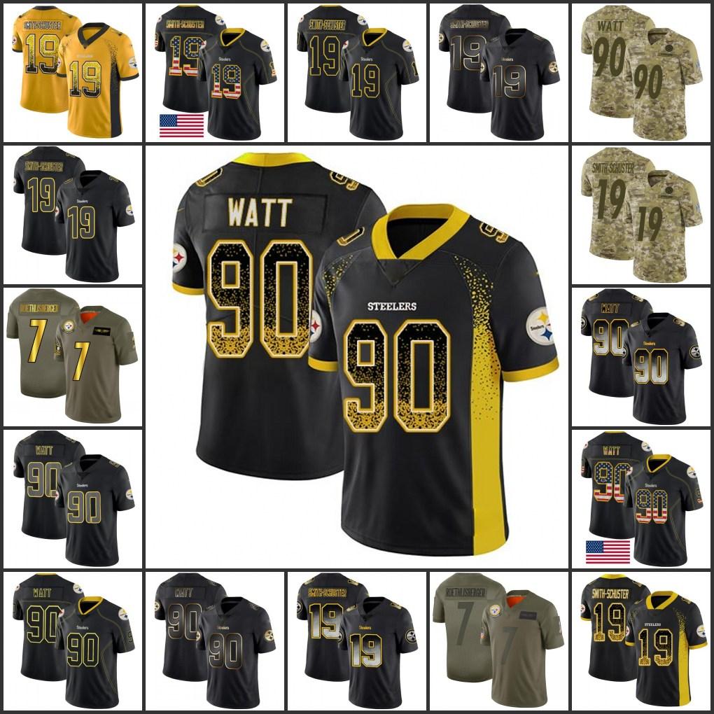 Pittsburgh's Steelers's Men #7 Ben Roethlisberger 19 JuJu Smith-Schuster 90 T.J. Watt Women Youth Limited Jersey Gz
Pittsburgh's Steelers's Men #7 Ben Roethlisberger 19 JuJu Smith-Schuster 90 T.J. Watt Women Youth Limited Jersey Gz