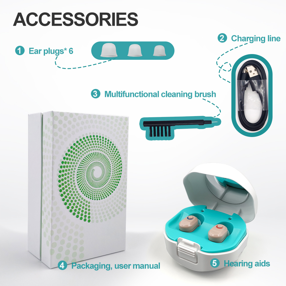 New Best Hearing Aids Rechargeable Digital Hearing Aid with Charging Case Audifonos Hearing Aids Amplifier for ElderlyScouts
New Best Hearing Aids Rechargeable Digital Hearing Aid with Charging Case Audifonos Hearing Aids Amplifier for ElderlyScouts