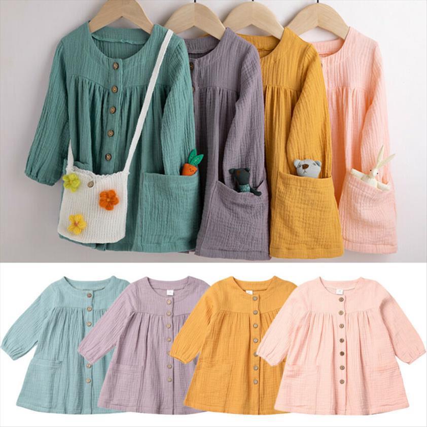 casual kids baby girl dresses plain cotton linen a line long sleeve buttons pockets girls autumn clothes 1 6y, Red;yellow
casual kids baby girl dresses plain cotton linen a line long sleeve buttons pockets girls autumn clothes 1 6y, Red;yellow