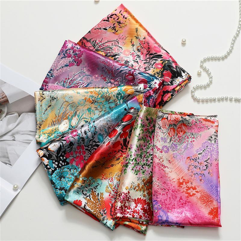 Silk Square 90cm Scarf Summer Women Head Hijab Bandana Lady Hair Band Large Wraps Shawl Neckerchief Headband Female Foulard Scarves, Blue;gray
Silk Square 90cm Scarf Summer Women Head Hijab Bandana Lady Hair Band Large Wraps Shawl Neckerchief Headband Female Foulard Scarves, Blue;gray
