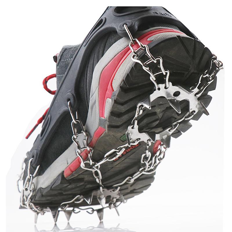 19-Teeth Anti Skid Climbing Crampons Spikes Cleats Shoe Cover For Winter Hiking Stainless Steel Outdoor Ice Gripper Cords, Slings And Webbin
19-Teeth Anti Skid Climbing Crampons Spikes Cleats Shoe Cover For Winter Hiking Stainless Steel Outdoor Ice Gripper Cords, Slings And Webbin