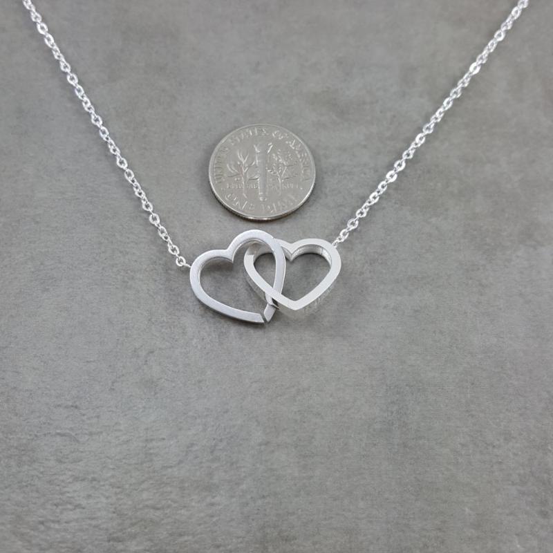 Pendant Necklaces Double Heart Couple Necklace Stainless Steel Rose Gold Color Love Women Bridesmaid Gifts Collares Mujer
Pendant Necklaces Double Heart Couple Necklace Stainless Steel Rose Gold Color Love Women Bridesmaid Gifts Collares Mujer