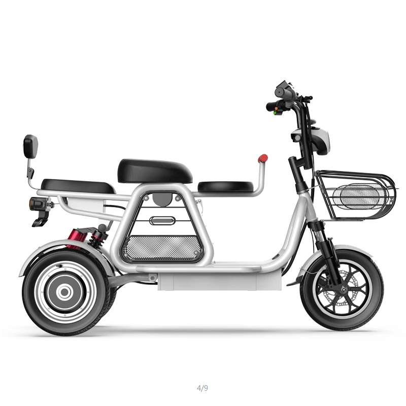2021 new electric bike parent-child 3 wheels bicycle large lithium battery 12inch 500W 48V, White
2021 new electric bike parent-child 3 wheels bicycle large lithium battery 12inch 500W 48V, White