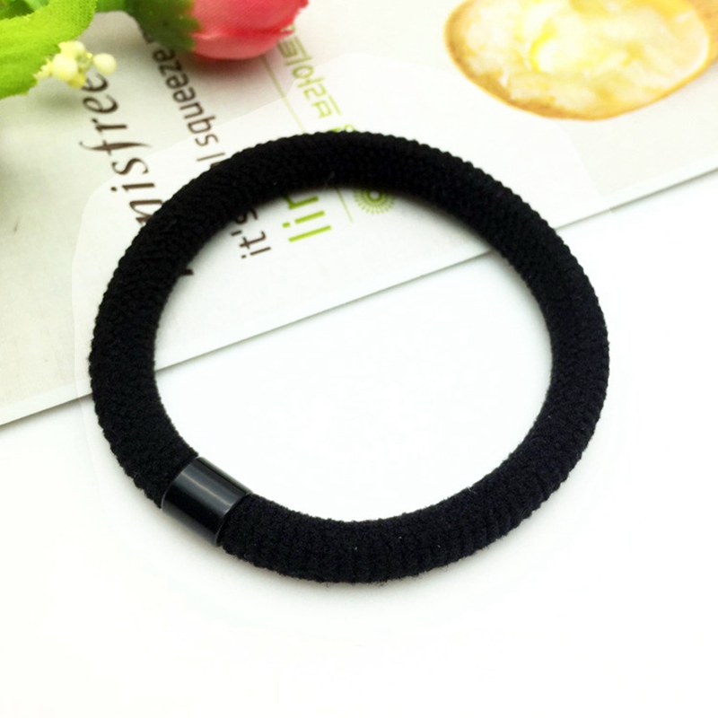 Women Girls Colorful Nylon Elastic Hair Ties Bands Ponytail Holder Rubber Band Headband Hairs Accessories 0361