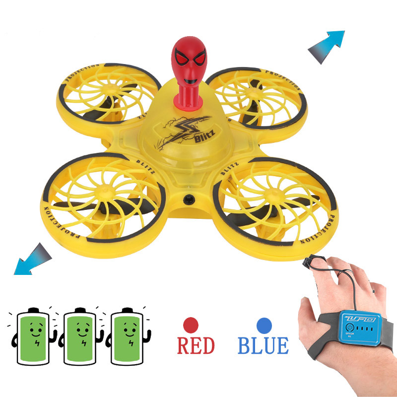 Mini Intelligent Interactive Induction 360 Degree Flip DLED Light Watch Remote Control Quadcopter RTF UFO Drone For Kids Toy, Blue with 1battery
Mini Intelligent Interactive Induction 360 Degree Flip DLED Light Watch Remote Control Quadcopter RTF UFO Drone For Kids Toy, Blue with 1battery