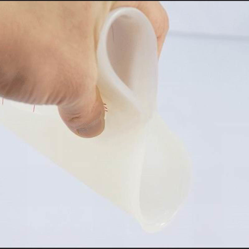Double Scale 250ML Translucent Soft Chocolate Butter Flour Tools Portable Measuring Cup Silicone Baking Accessories