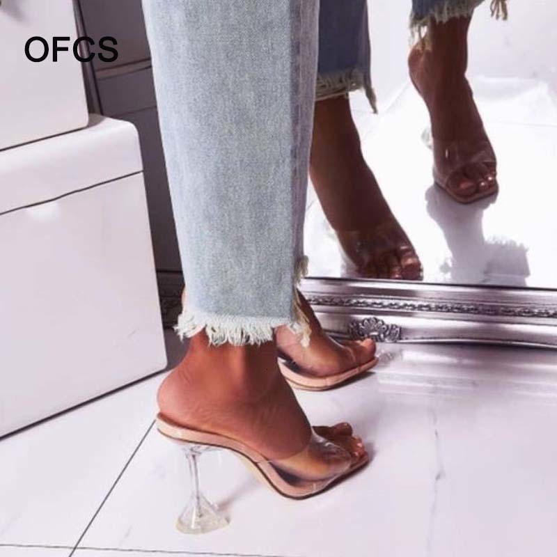 Sandals Crystal Heel Slipper Summer Party Pumps Sexy PVC Transparent High Slippers Women Shoes Size 35-42 R0YX, Apricot
Sandals Crystal Heel Slipper Summer Party Pumps Sexy PVC Transparent High Slippers Women Shoes Size 35-42 R0YX, Apricot