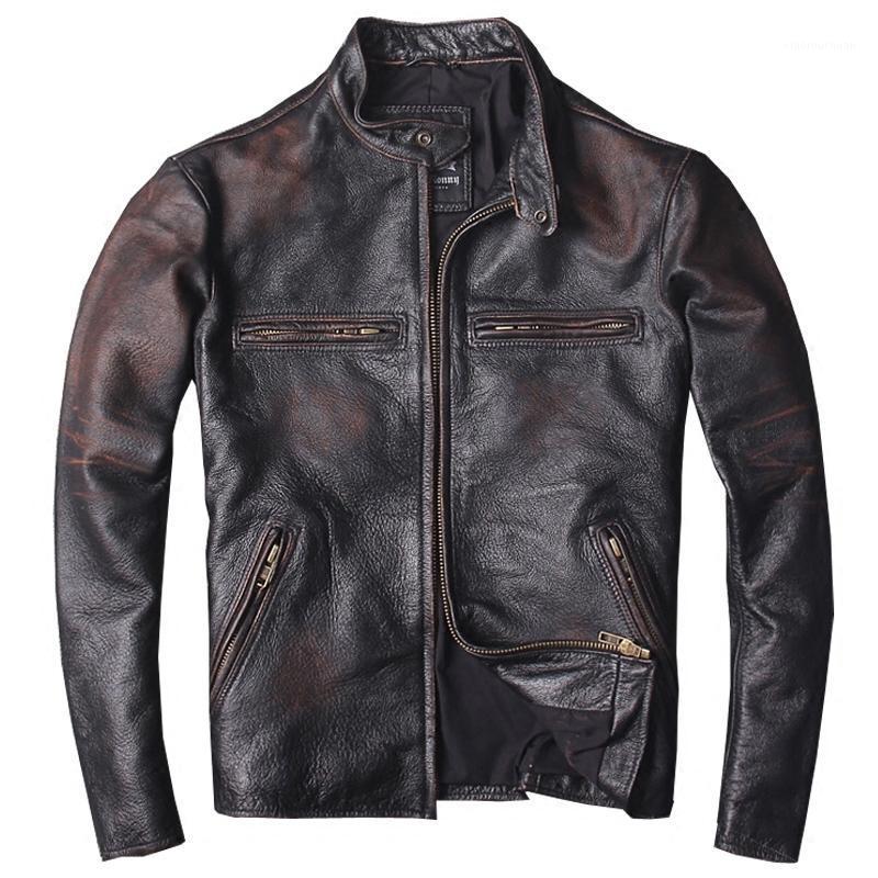 Men' Leather & Faux 2021 Vintage Men Slim Fit Biker' Jacket Plus Size 6XL Genuine Cowhide Spring Russian Short Coat, Black
Men' Leather & Faux 2021 Vintage Men Slim Fit Biker' Jacket Plus Size 6XL Genuine Cowhide Spring Russian Short Coat, Black