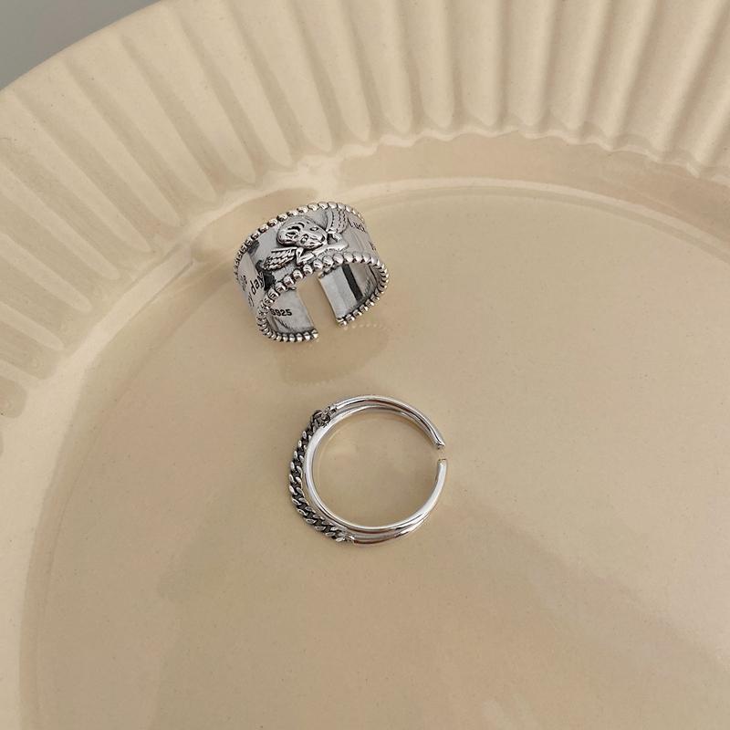 Cluster Rings Morivovog 925 Sterling Silver Chain Angel For Women Vintage Lucky Japan Korea Creative Fashionable Jewelry Bague
Cluster Rings Morivovog 925 Sterling Silver Chain Angel For Women Vintage Lucky Japan Korea Creative Fashionable Jewelry Bague