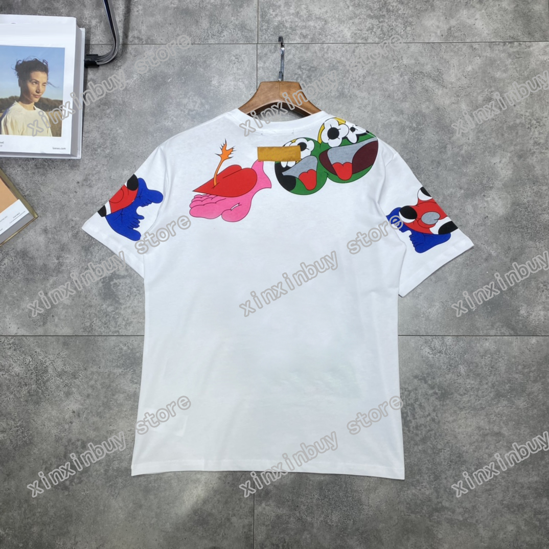 21ss men printed t shirts designer paris Cartoon letter printing clothes short sleeve mens shirt tag white black yellow
21ss men printed t shirts designer paris Cartoon letter printing clothes short sleeve mens shirt tag white black yellow