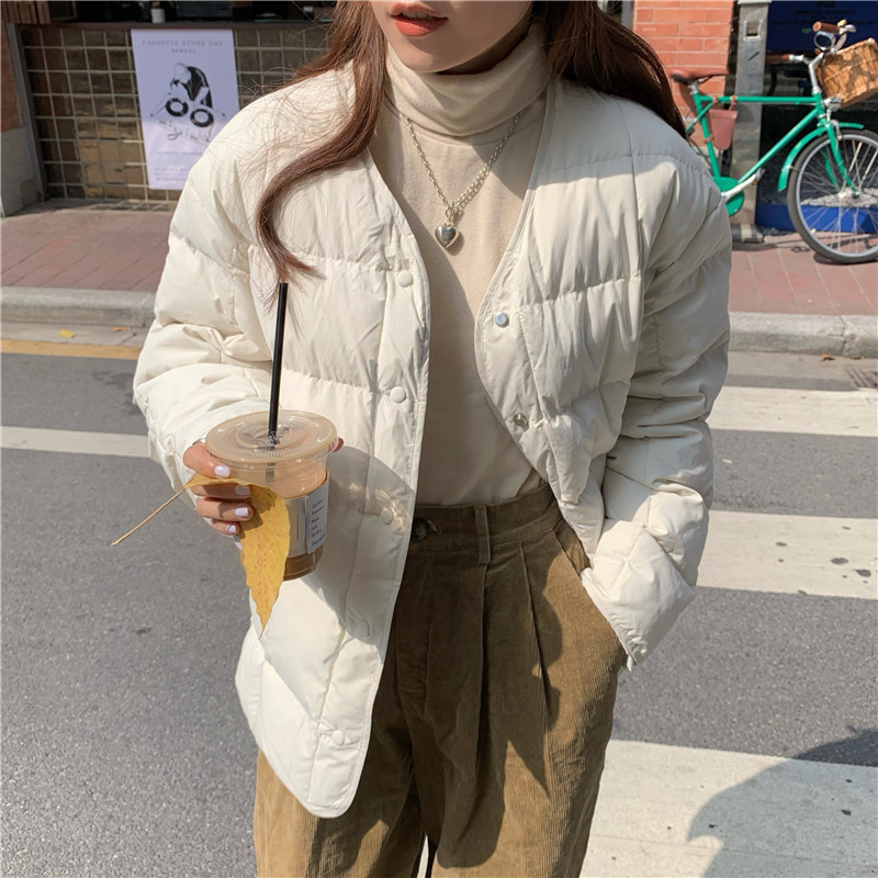 Winter Jacket Women Solid Basic Coat OL Loose Thicken Warm Cotton Padded Bread Clothes Parkas with Scarf 210421