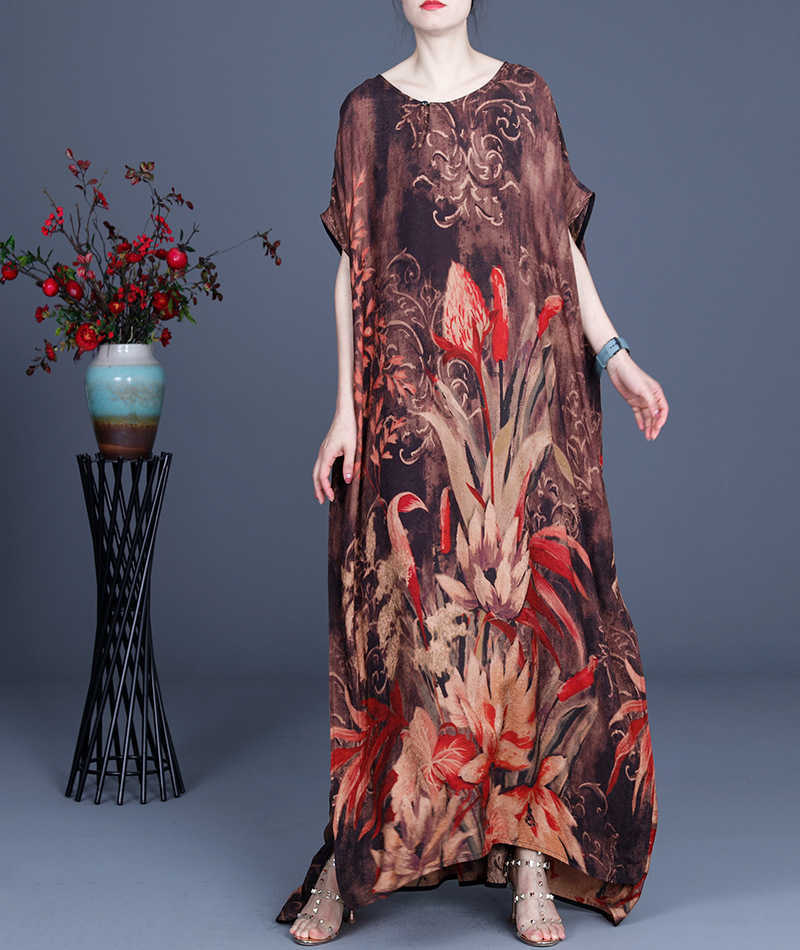 VANOVICH Summer Women's Long Dress Irregular Short Sleeve Cotton Casual Ladies Drrss Print Round Collar Women Clothing 210615
VANOVICH Summer Women's Long Dress Irregular Short Sleeve Cotton Casual Ladies Drrss Print Round Collar Women Clothing 210615
