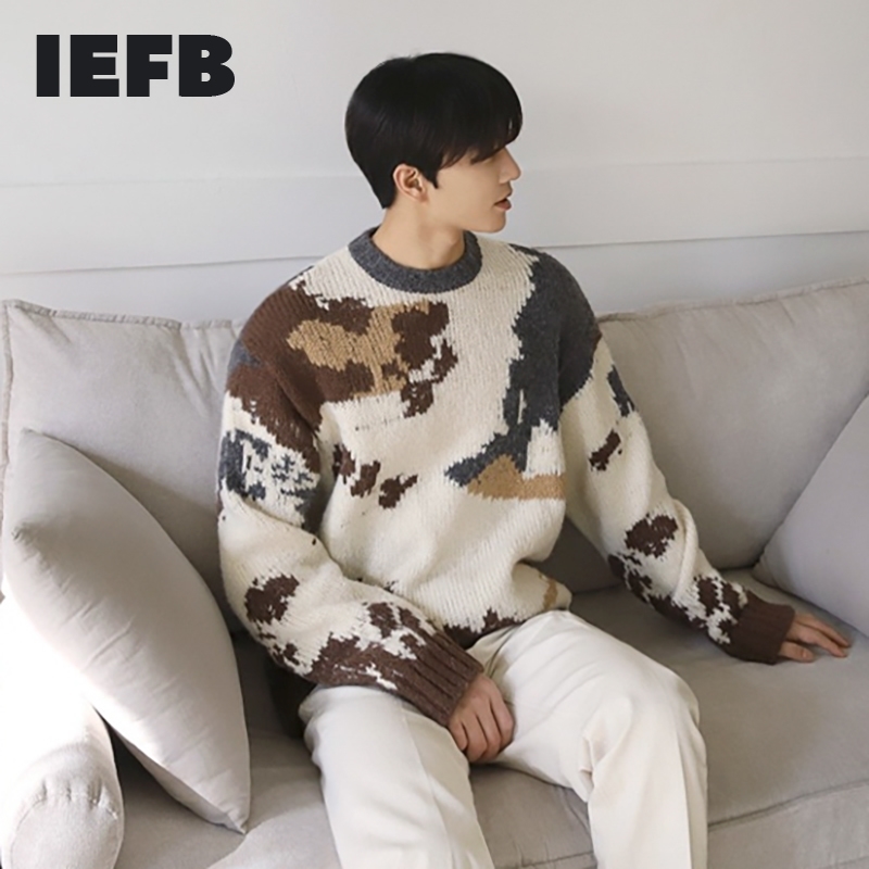 IEFB Autumn Winter Thickened Sweater Men's Korean Fashion Snow Mountain Jacquard Kintted Pullover Trend Loose Round Neck Tops 210524, Picture color
IEFB Autumn Winter Thickened Sweater Men's Korean Fashion Snow Mountain Jacquard Kintted Pullover Trend Loose Round Neck Tops 210524, Picture color