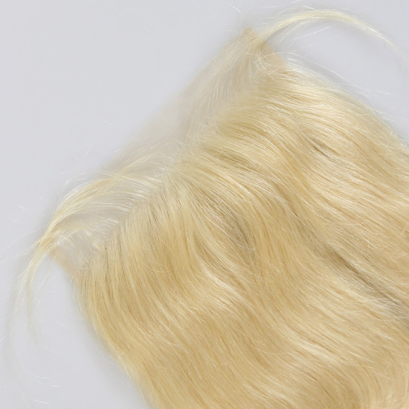 Top Closure 613# Color 6X6 Lace Closure Straight Body Wave 10-24inch Blonde Color Brazilian Human Hair Peruvian Malaysian Virgin Hair