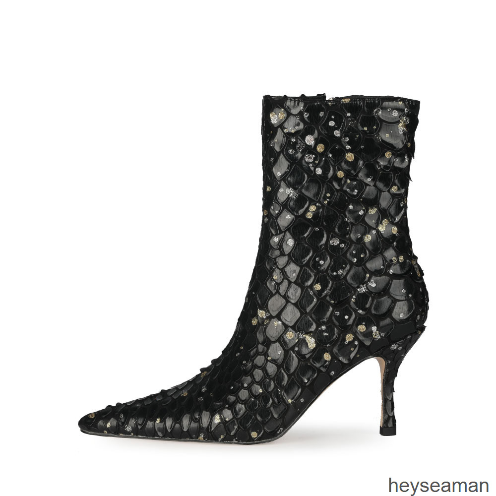 Boots Spring short Heel Ankle solid color sexy fish scale boots fashion side zipper WDHU, 2# shoe box
Boots Spring short Heel Ankle solid color sexy fish scale boots fashion side zipper WDHU, 2# shoe box
