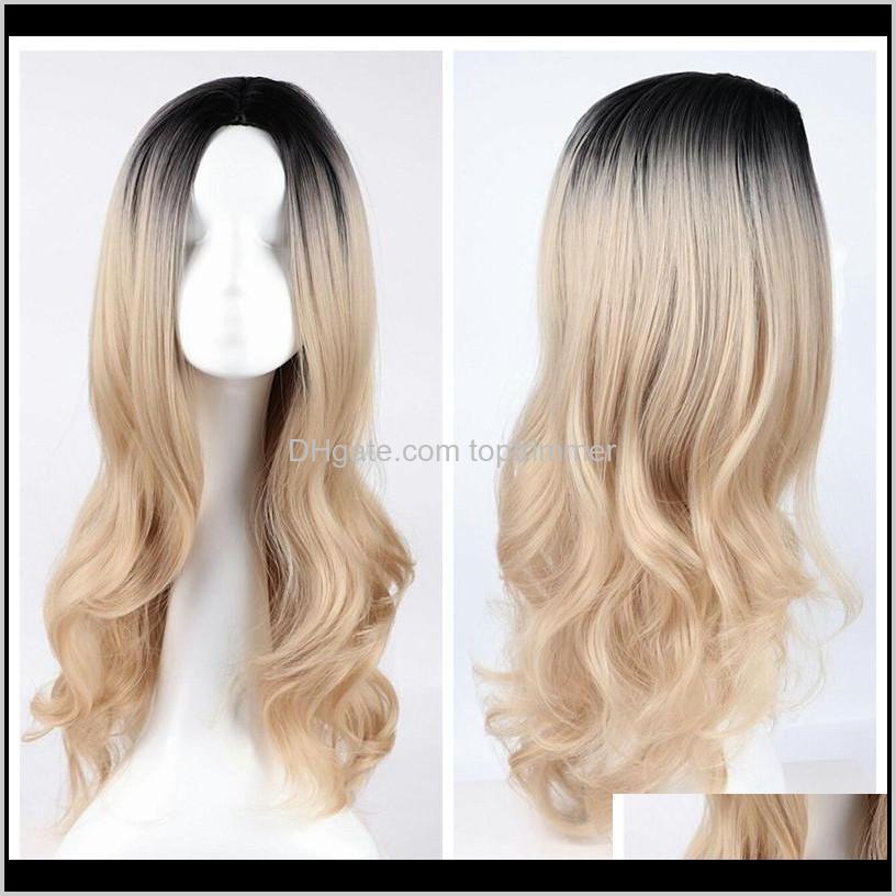 Productsz&F Long Wavy Synthetic Fashion Hair Charming Curly Ombre Black To Blonde Color Wigs For Women Drop Delivery 2021 Odkqw
Productsz&F Long Wavy Synthetic Fashion Hair Charming Curly Ombre Black To Blonde Color Wigs For Women Drop Delivery 2021 Odkqw